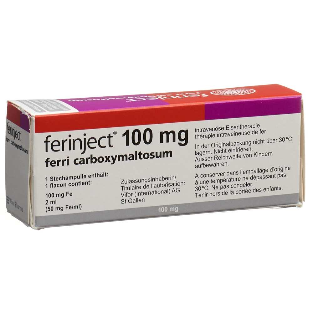 FERINJECT disp inj/pf 100 mg 2 ml 5 flacon