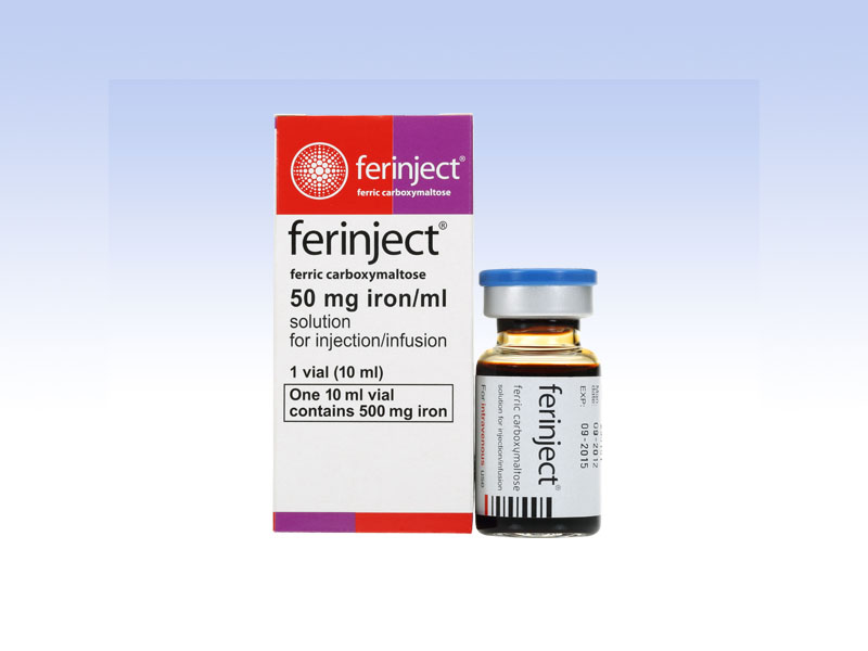 FERINJECT prép inj perf 500 mg/10ml flac 10 ml