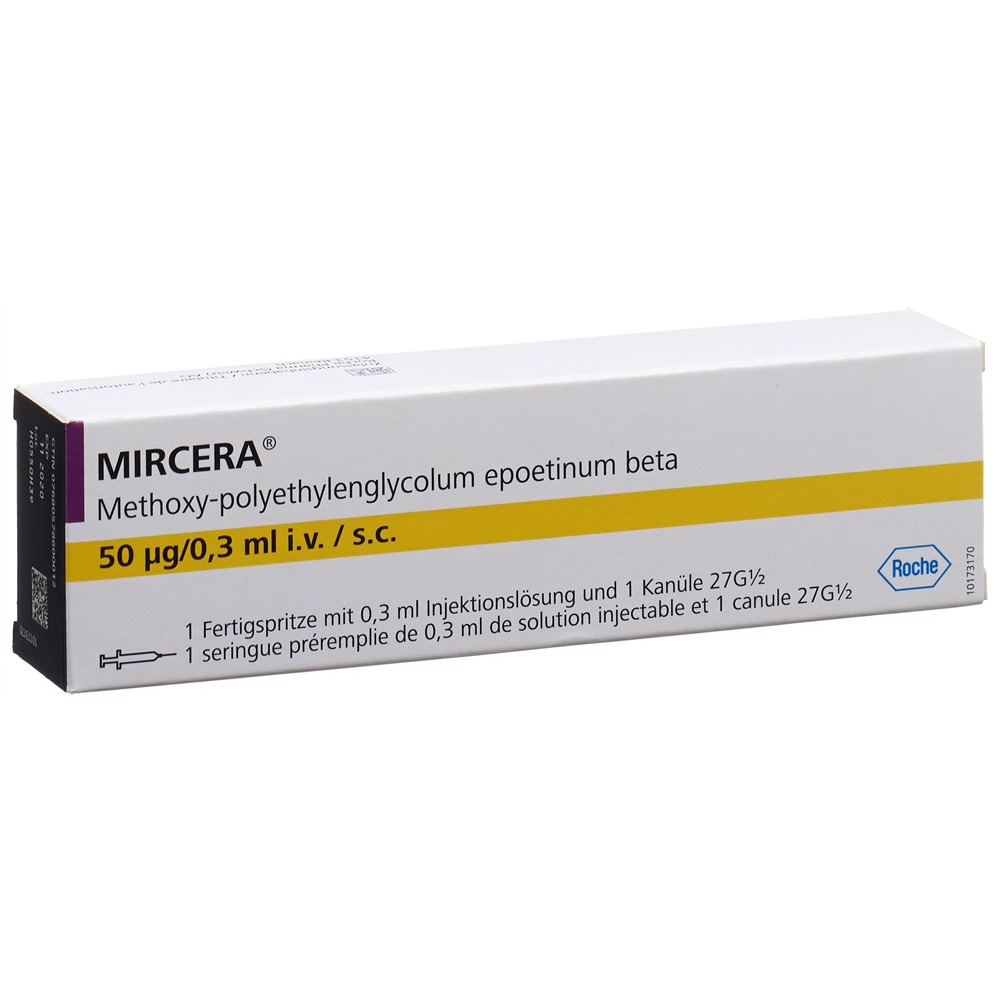 Mircera 50 ug / 0.3 ml, Injektionslösung in einer Fertigspritze