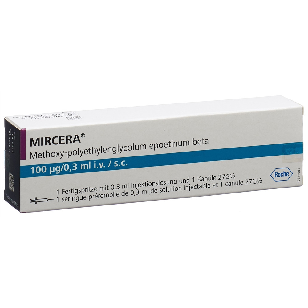 Mircera 100 ug / 0.3 ml, Injektionslösung in einer Fertigspritze