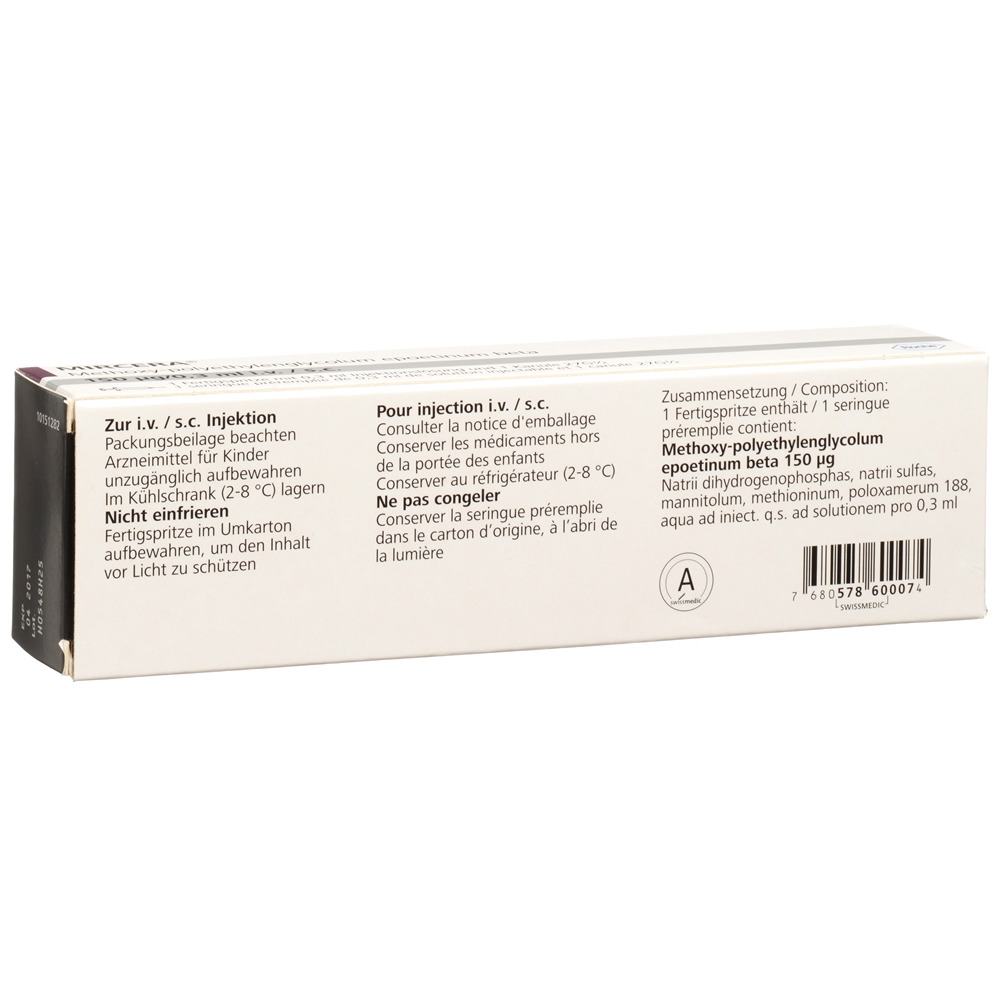 MIRCERA sol inj 150 mcg/0.3 ml ser pré