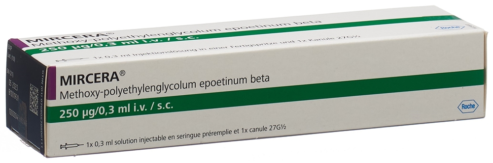 MIRCERA sol inj 250 mcg/0.3 ml ser pré