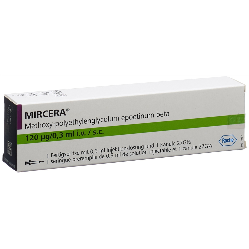 Mircera 120 ug / 0.3 ml, Injektionslösung in einer Fertigspritze