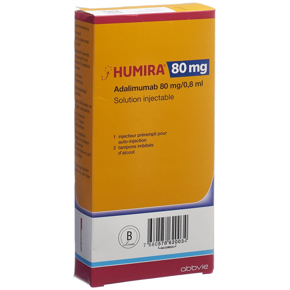 HUMIRA sol inj 80 mg/0.8ml stylo pré 0.8 ml