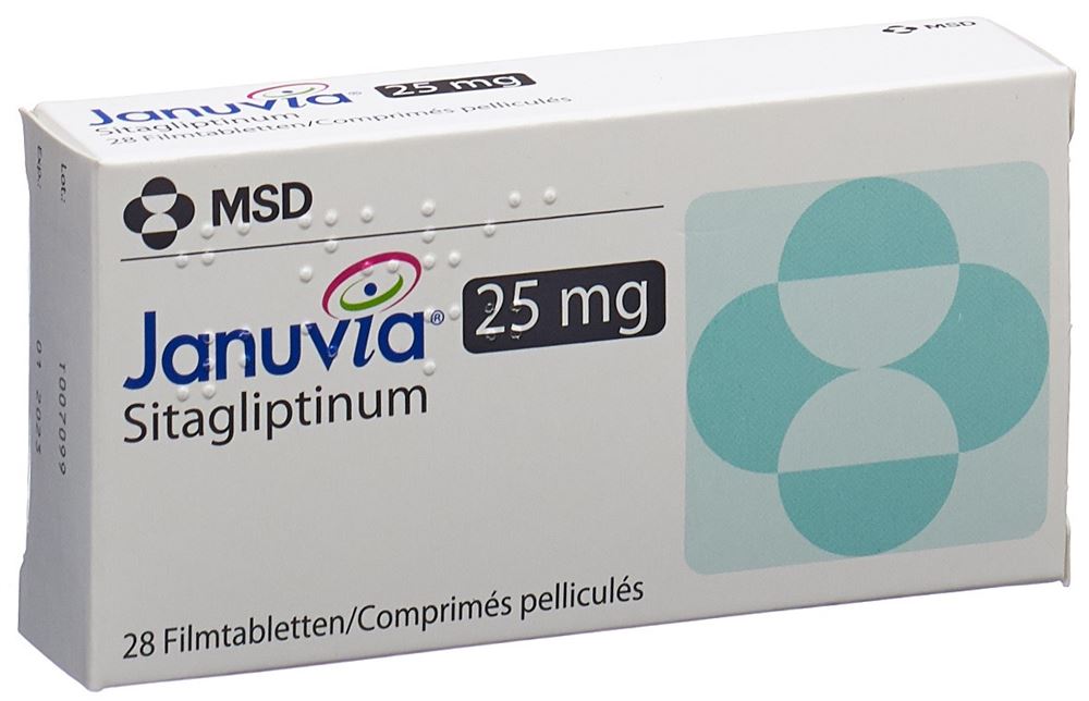JANUVIA 25 mg cpr pellic 28 pce