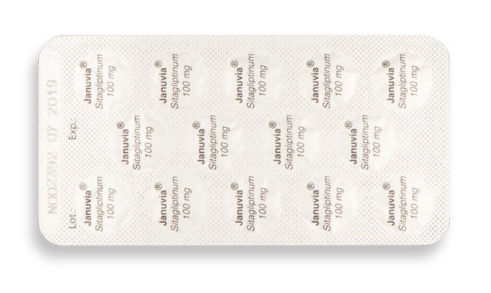 JANUVIA 100 mg cpr pellic 98 pce
