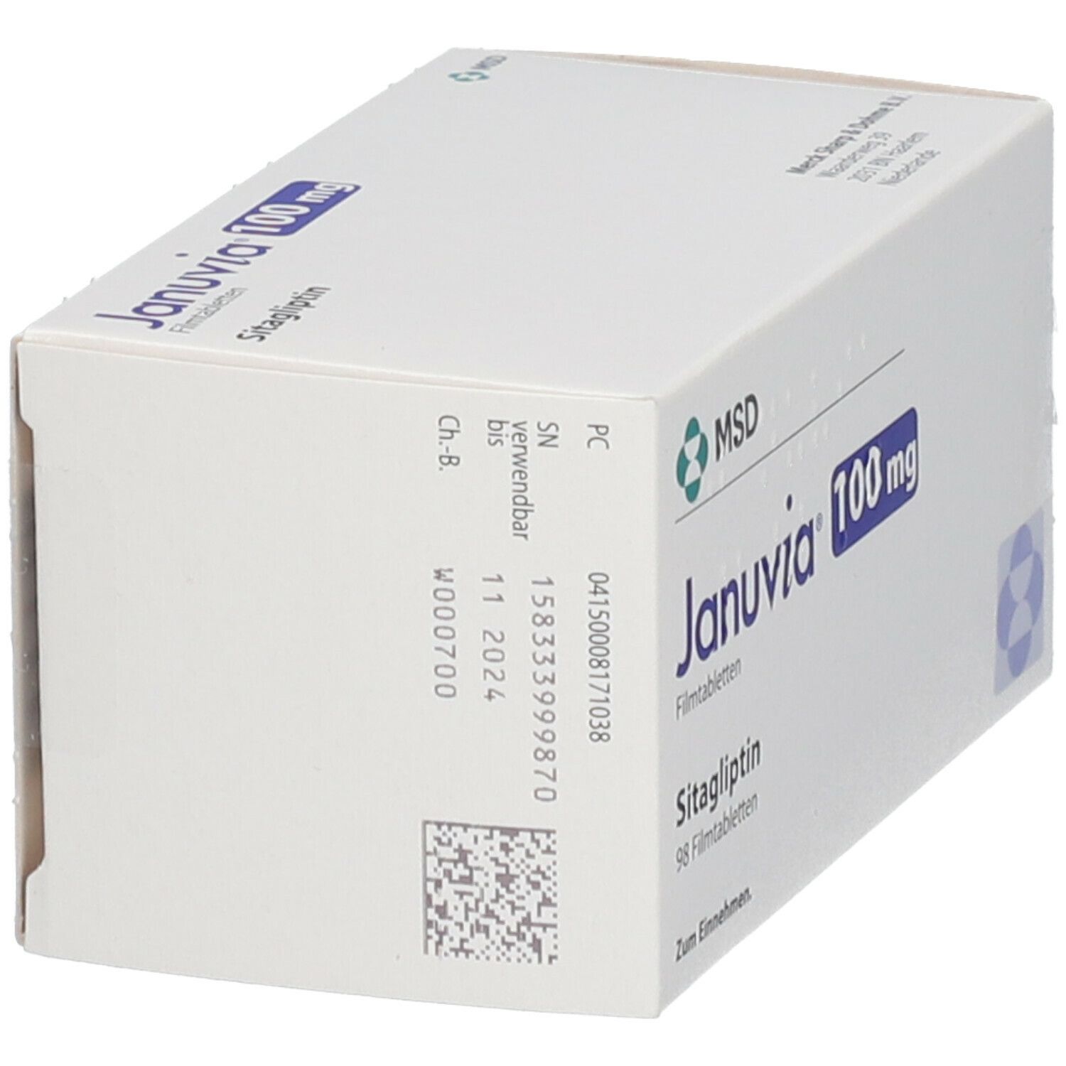 Januvia 100 mg, Filmtabletten