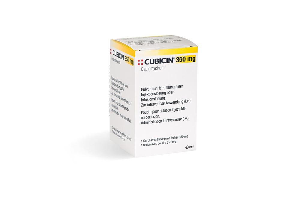 CUBICIN 350 mg subst seche 1 pce