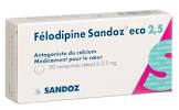 Felodipin retard Zentiva 2.5 mg, Retardtabletten
