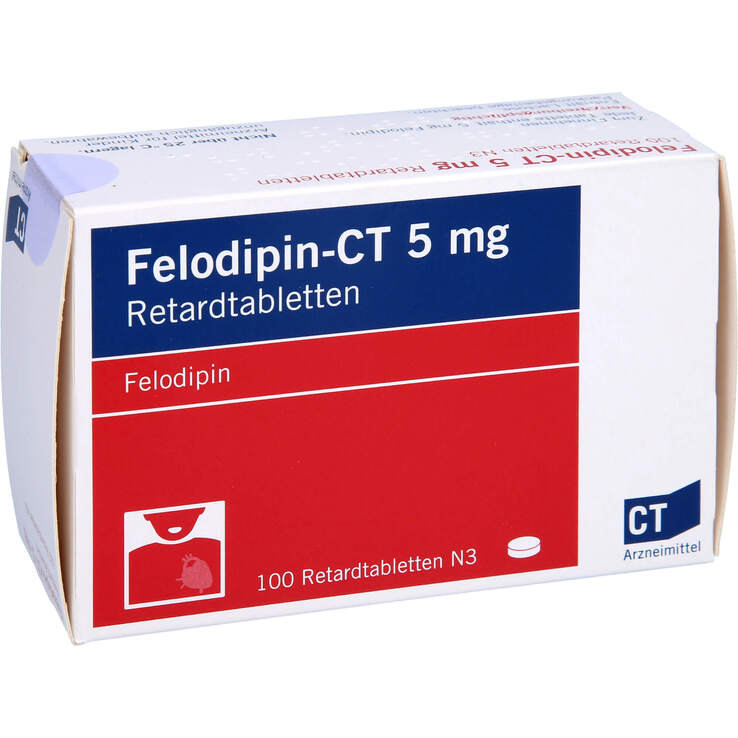 Felodipin retard Zentiva 2.5 mg, Retardtabletten
