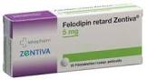 Felodipin retard Zentiva, cpr pell ret 5 mg , 100 pce