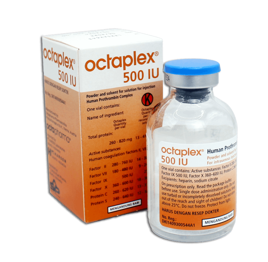 Octaplex 500, Pulver und Lösungsmittel zur Herstellung einer Infusionslösung