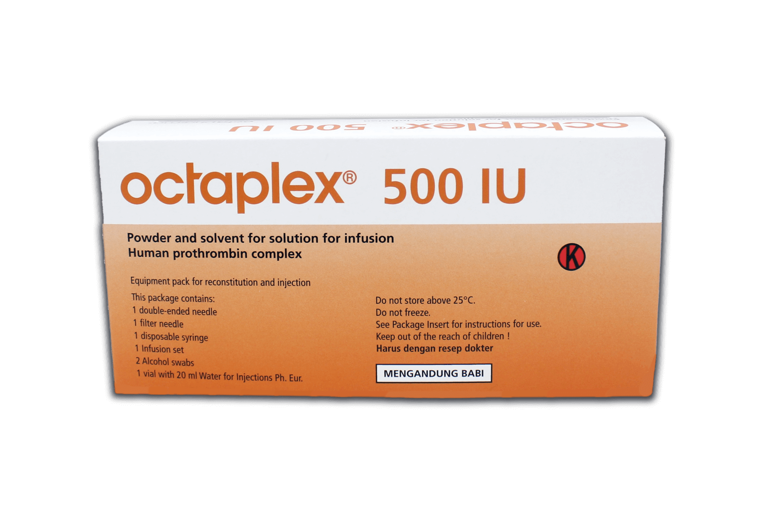 Octaplex 500, Pulver und Lösungsmittel zur Herstellung einer Infusionslösung