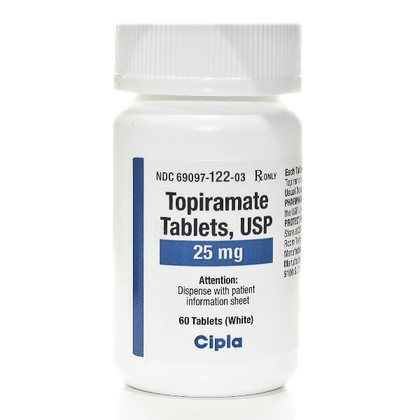 TOPIRAMATE Sandoz cpr pell 25 mg bte 60 pce