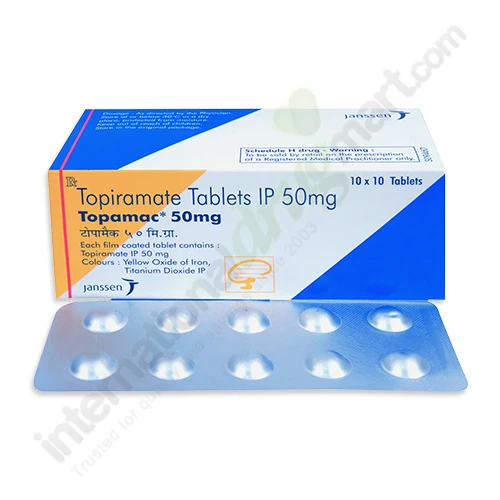 TOPIRAMATE Sandoz cpr pell 50 mg bte 60 pce