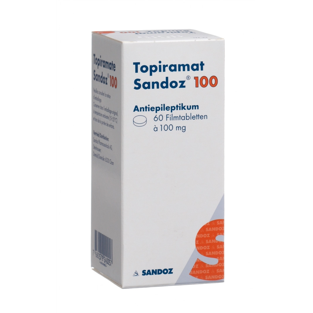 TOPIRAMATE Sandoz cpr pell 100 mg bte 60 pce