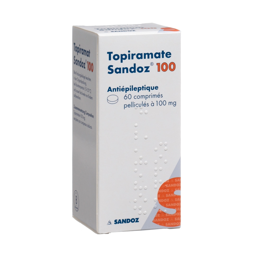 TOPIRAMATE Sandoz cpr pell 100 mg bte 60 pce