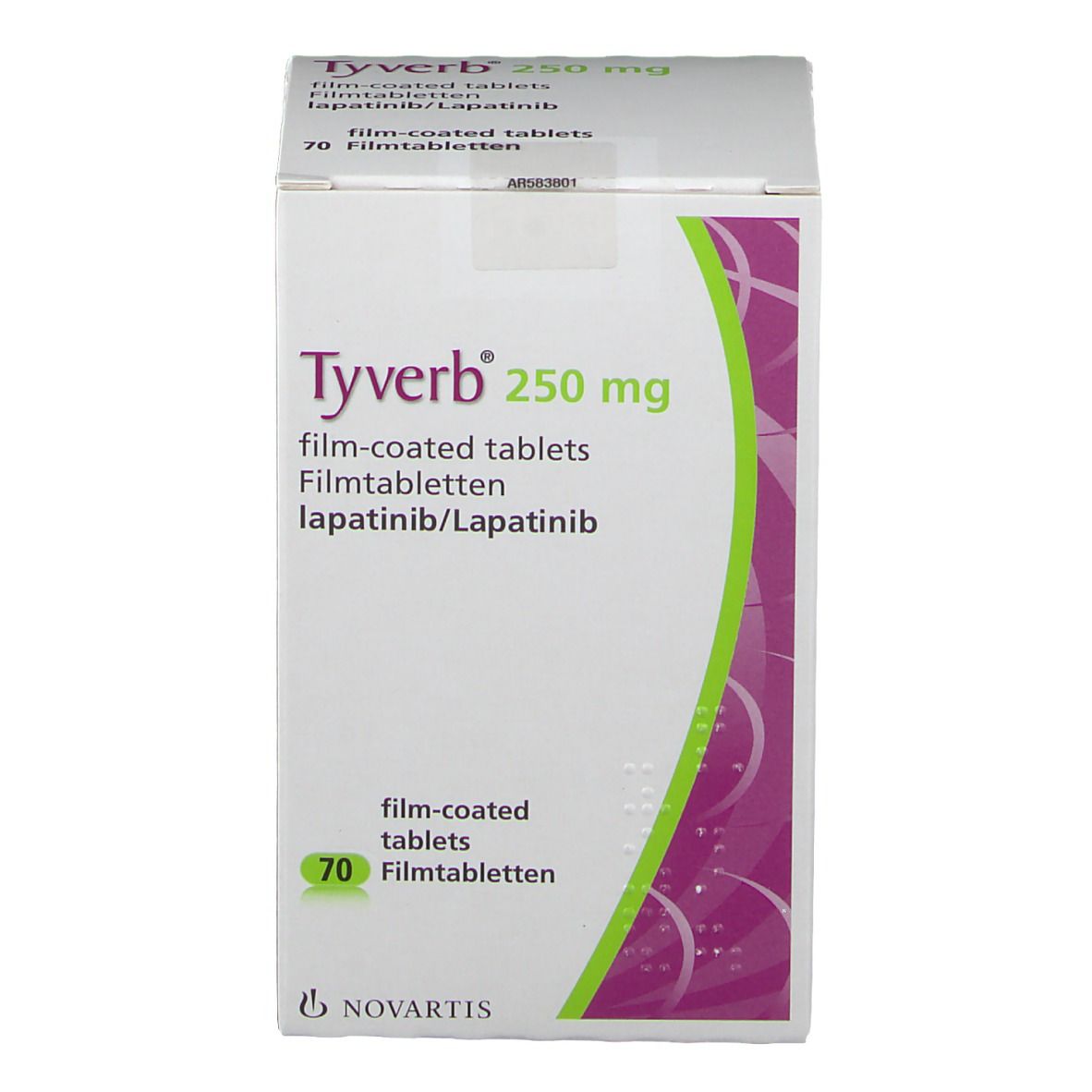 Tyverb, Filmtabletten