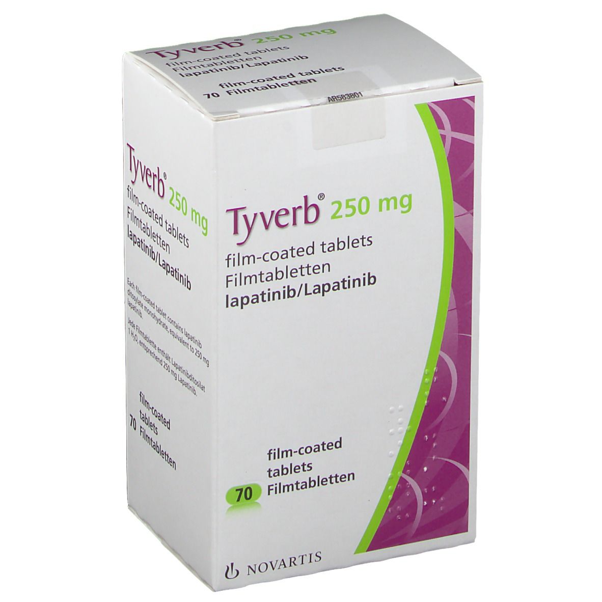 Tyverb, Filmtabletten