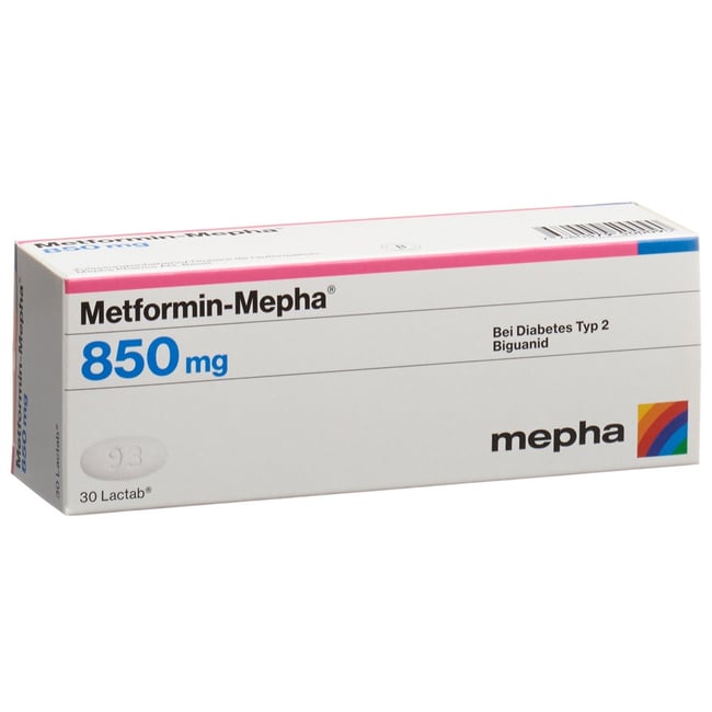 Metformin-Mepha 850 mg, Filmtabletten