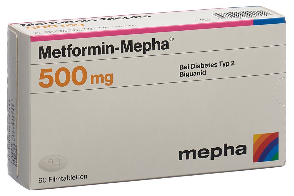 METFORMIN Mepha cpr pell 500 mg 60 pce