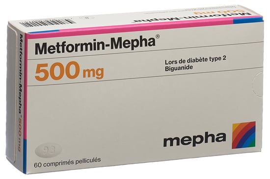 Metformin-Mepha 500 mg, Filmtabletten