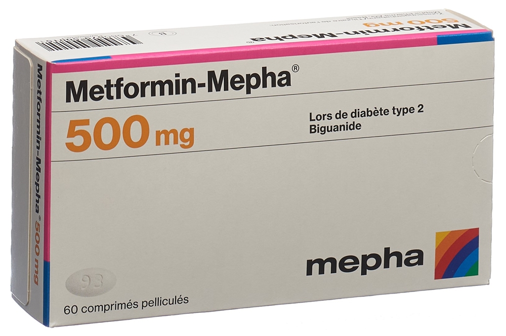 Metformin-Mepha 500 mg, Filmtabletten
