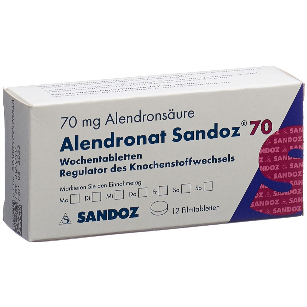 ALENDRONATE Sandoz cpr pell 70 mg 12 pce