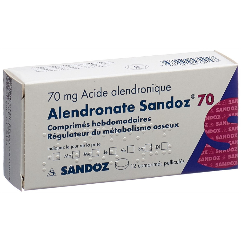 ALENDRONATE Sandoz cpr pell 70 mg 12 pce