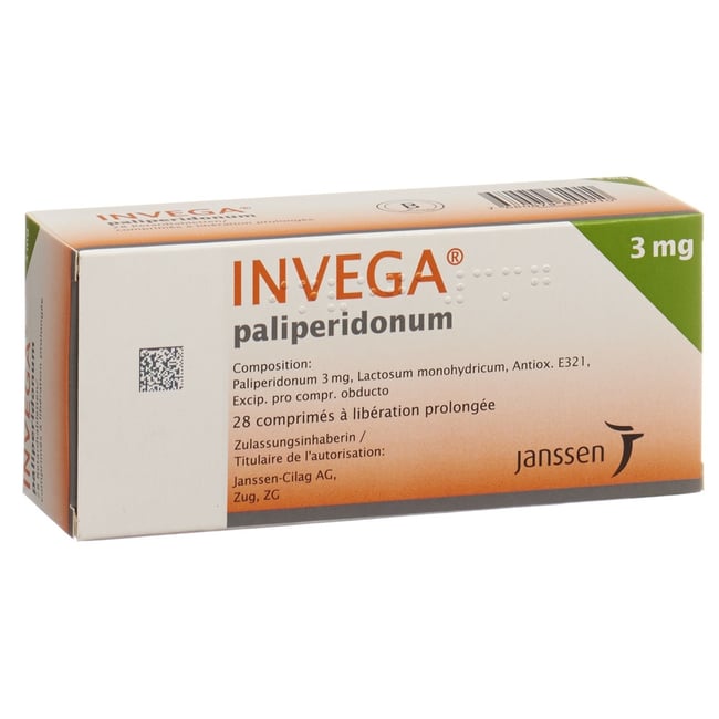 Invega 3 mg, Retardtabletten