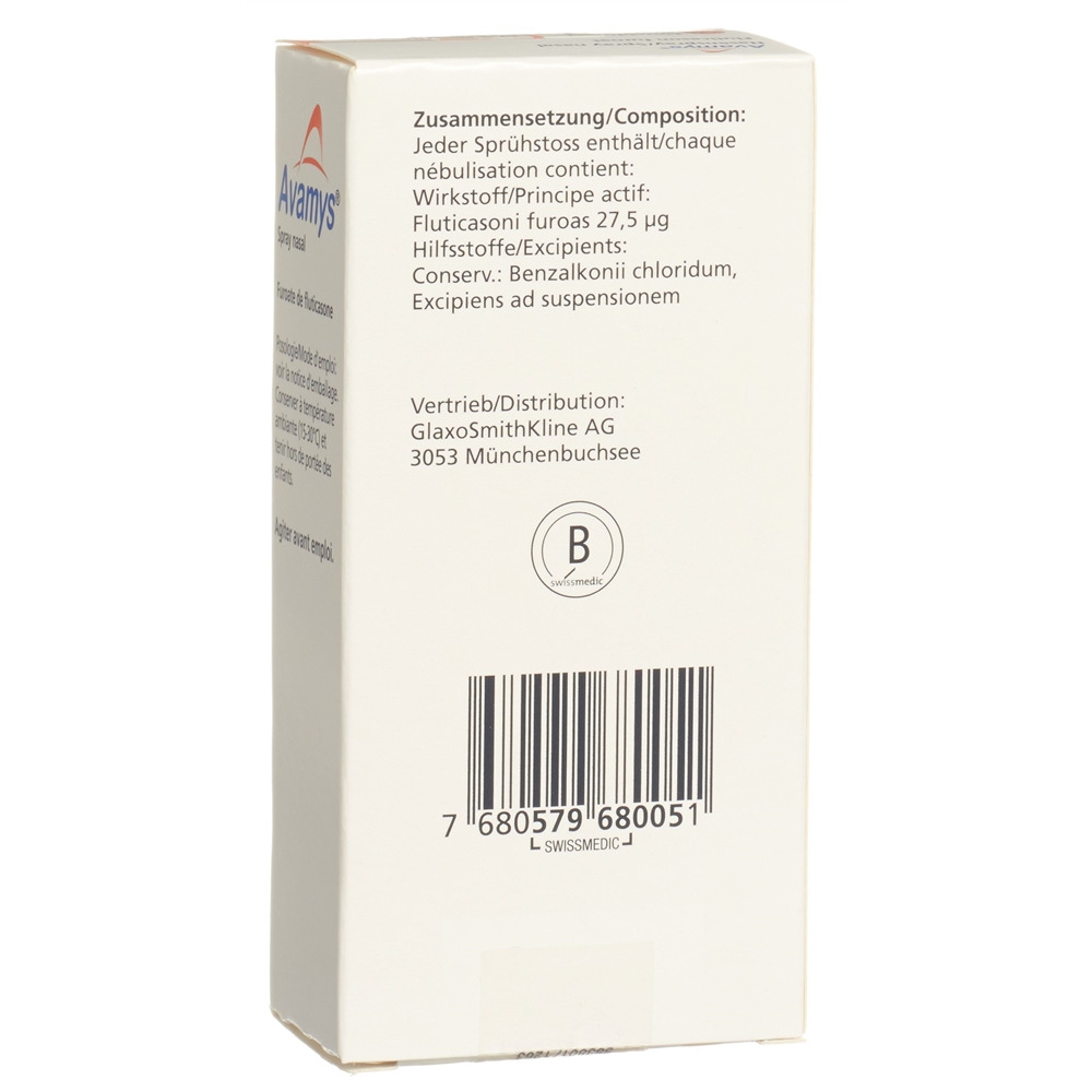 AVAMYS spray nasal 27.5 mcg/dose 120 dos