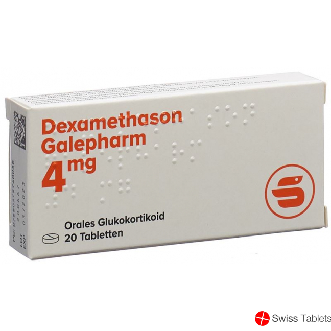 DEXAMETHASONE Galepharm cpr 4 mg 20 pce