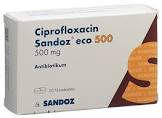 Ciprofloxacin Sandoz eco 500, Filmtabletten