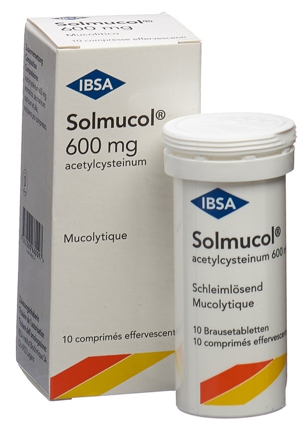 Solmucol 600, compressa effervescente