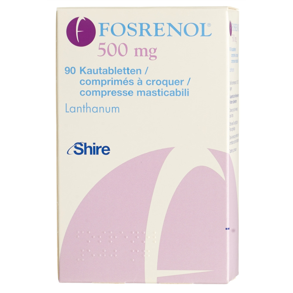 Fosrenol 500 mg, Kautabletten