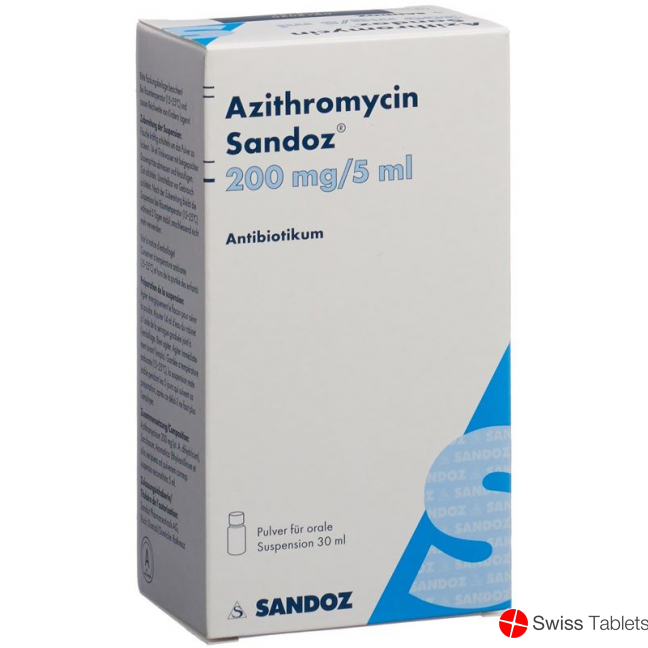 AZITHROMYCIN Mepha pdr 200 mg/5ml p susp (n) 30 ml