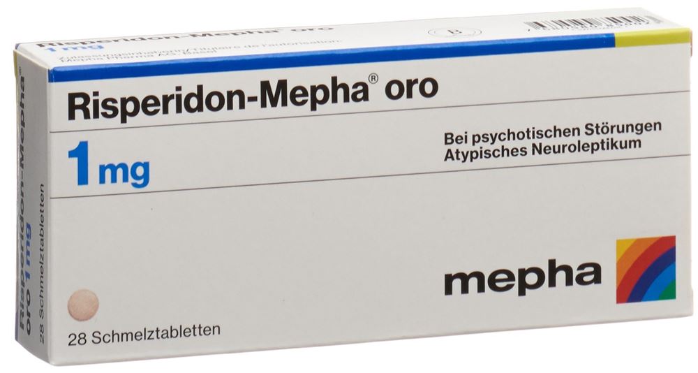 RISPERIDON Mepha oro cpr orodisp 1 mg 28 pce