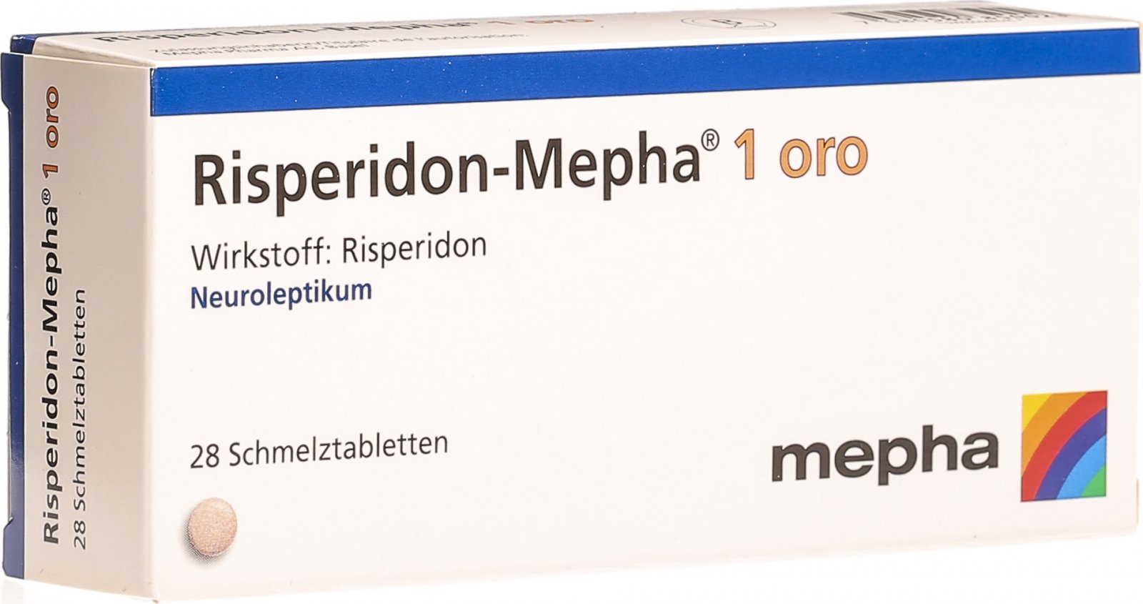 Risperidon-Mepha 1 mg oro, Schmelztabletten