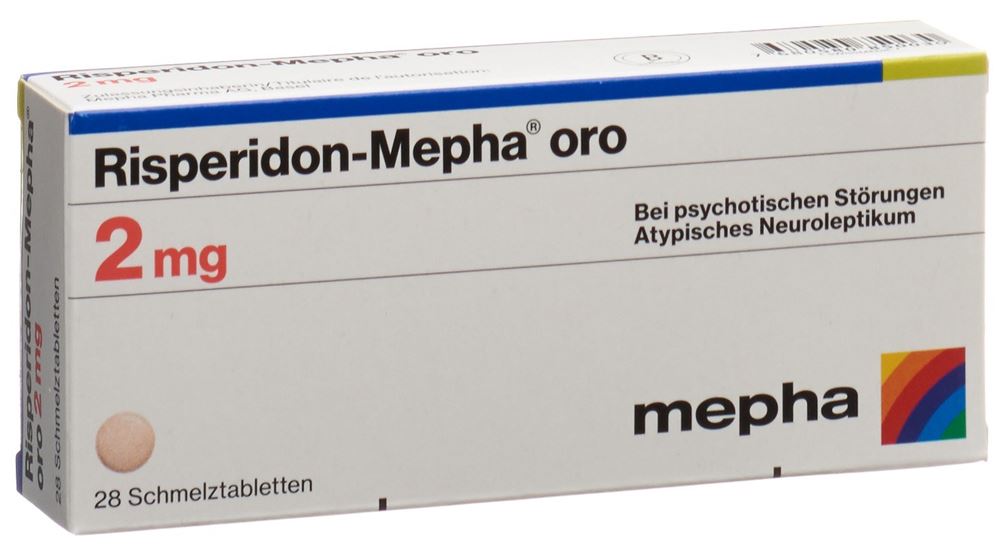 RISPERIDON Mepha oro cpr orodisp 2 mg 28 pce