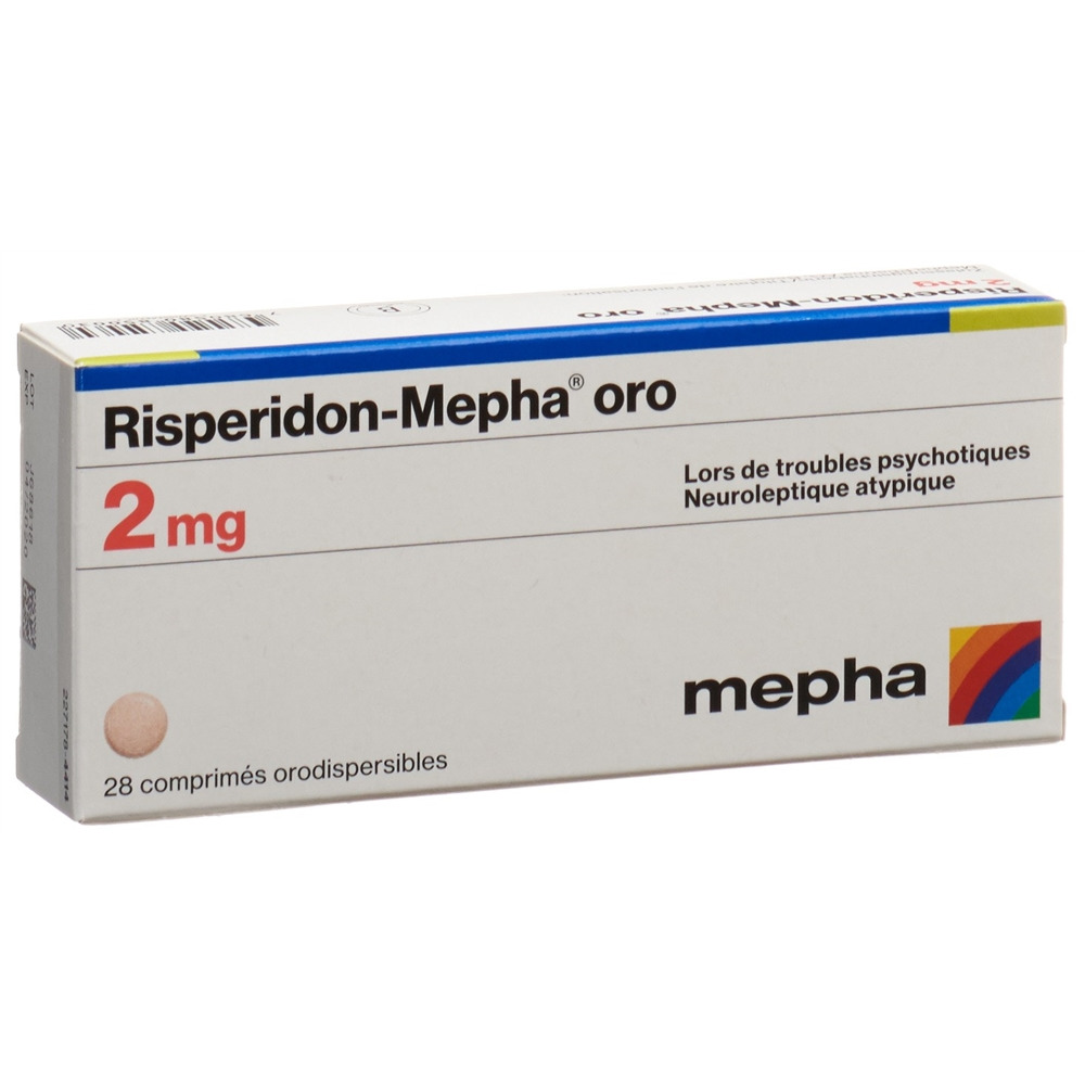 RISPERIDON Mepha oro cpr orodisp 2 mg 28 pce