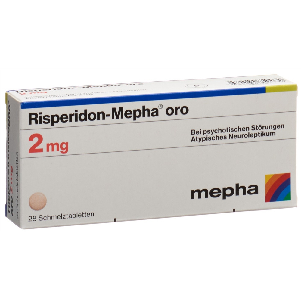 Risperidon-Mepha 2 mg oro, Schmelztabletten