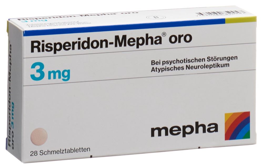RISPERIDON Mepha oro cpr orodisp 3 mg 28 pce
