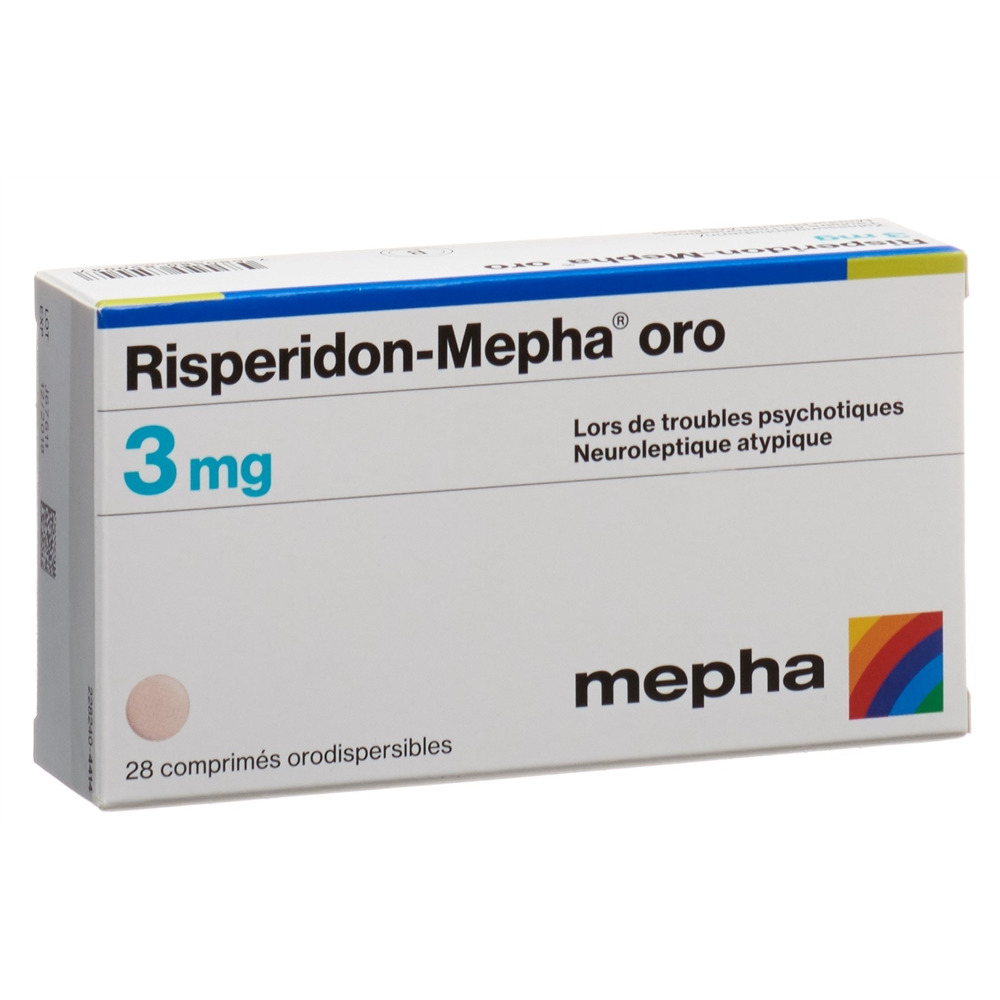 RISPERIDON Mepha oro cpr orodisp 3 mg 28 pce