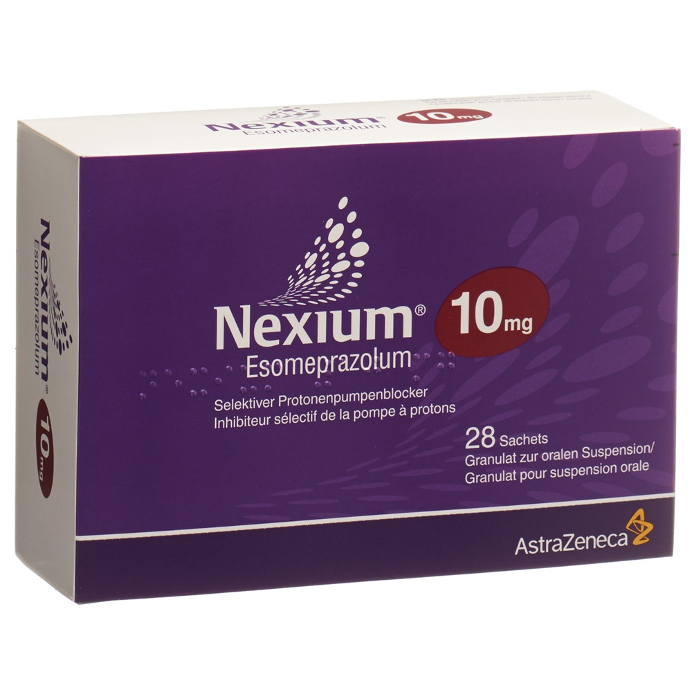 Nexium 10 mg, magensaftresistentes Granulat zur Herstellung einer Suspension zum Einnehmen