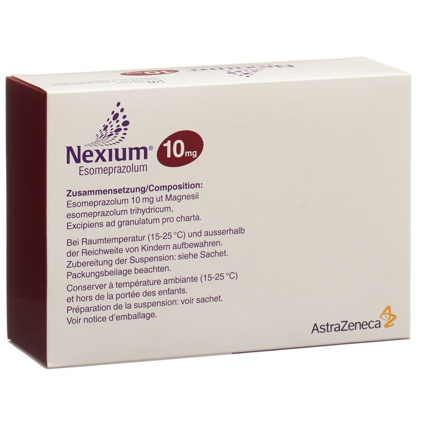 Nexium 10 mg, magensaftresistentes Granulat zur Herstellung einer Suspension zum Einnehmen