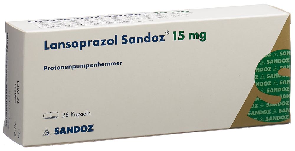 LANSOPRAZOLE Sandoz caps 15 mg 28 pce