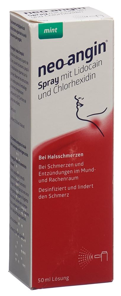 NEO-ANGIN spray av lidocaïne chlorhexidin 50 ml