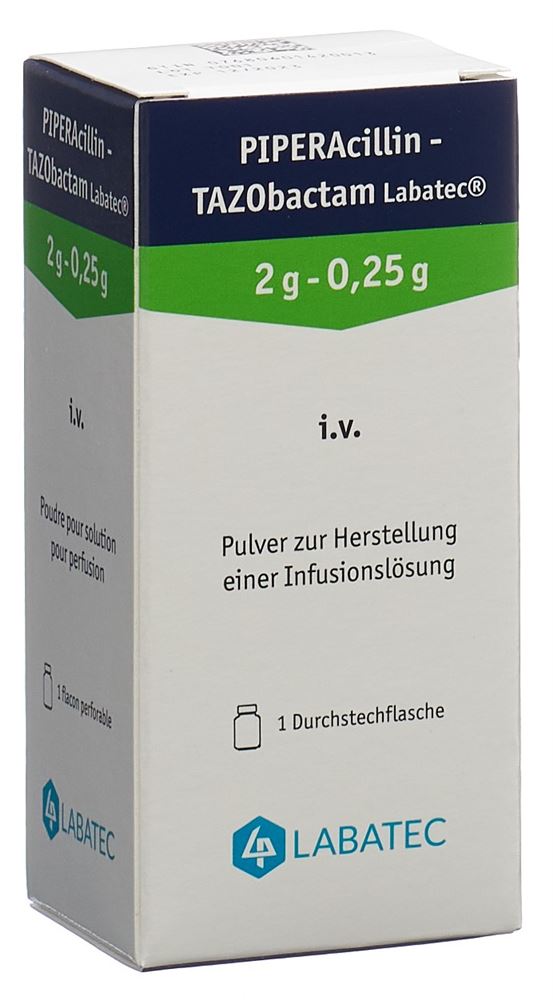 PIPERACILLINE TAZOB. Sandoz 2.25 g flac