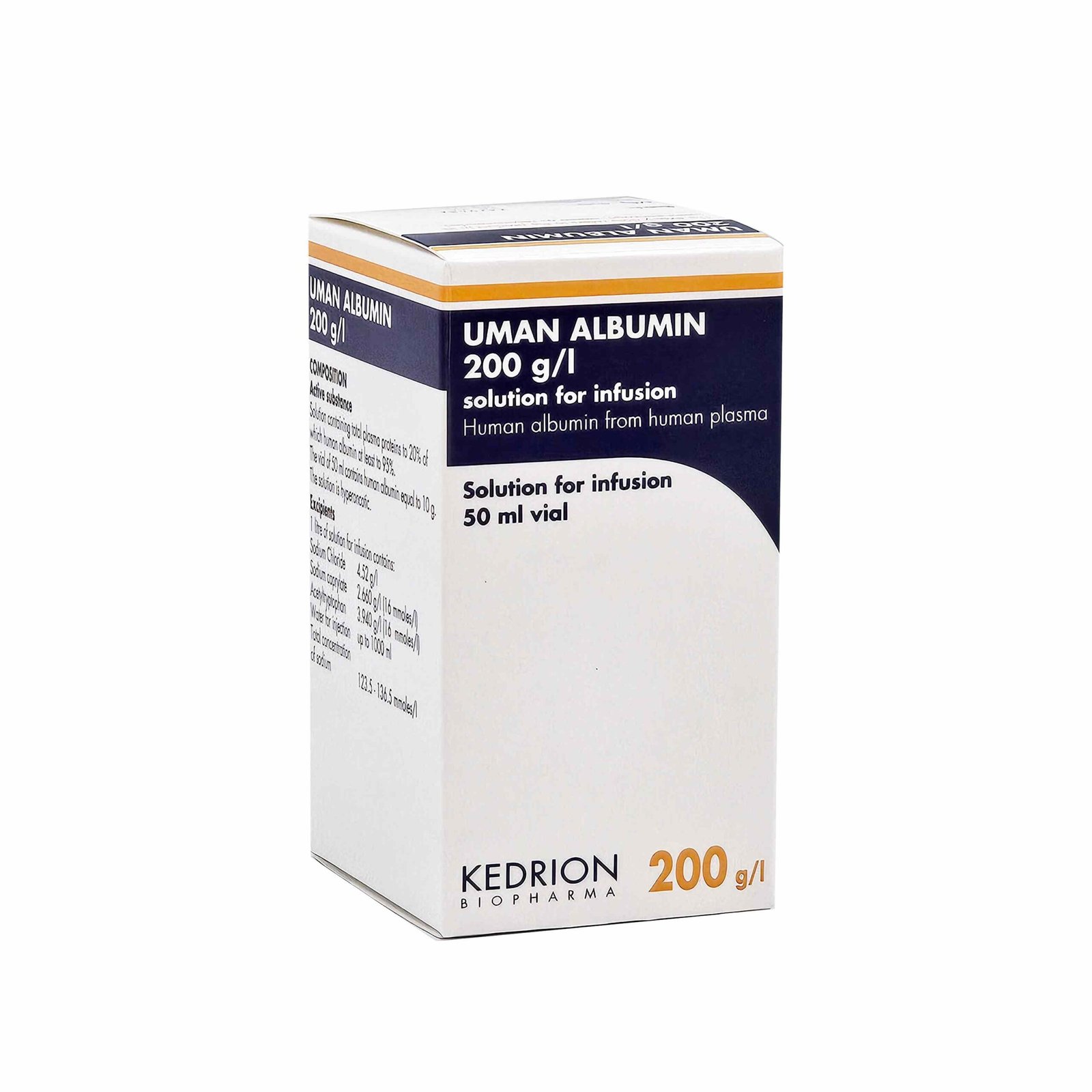 Uman Albumin Kedrion 200 g/I, solution pour perfusion