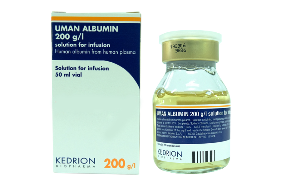Uman Albumin Kedrion 200 g/I, solution pour perfusion